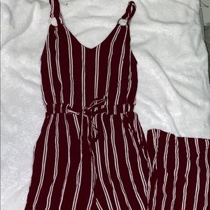 Striped jumpsuit